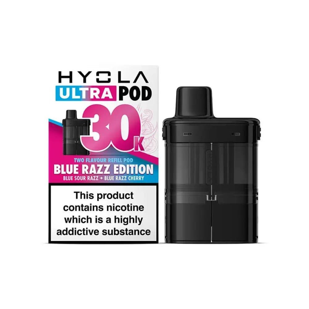 Blue Razz Edition Hyola Ultra 30k Prefilled Pods Box of 5