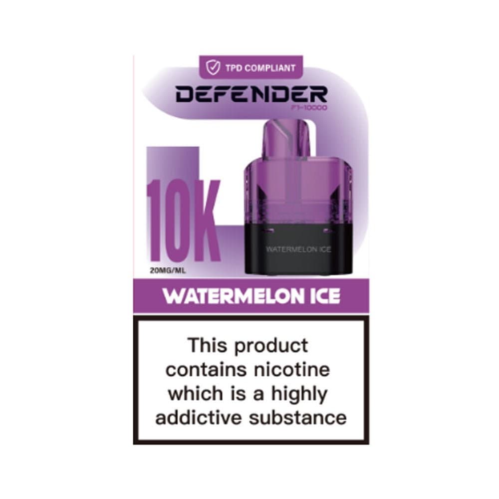 Watermelon Ice Defender F1-10000 Replacement Refill Pods ( Box of 10 )