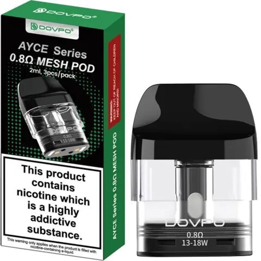 0.8ohm XL Dovpo Ayce Series Mesh Replacement Pods Pack of 3