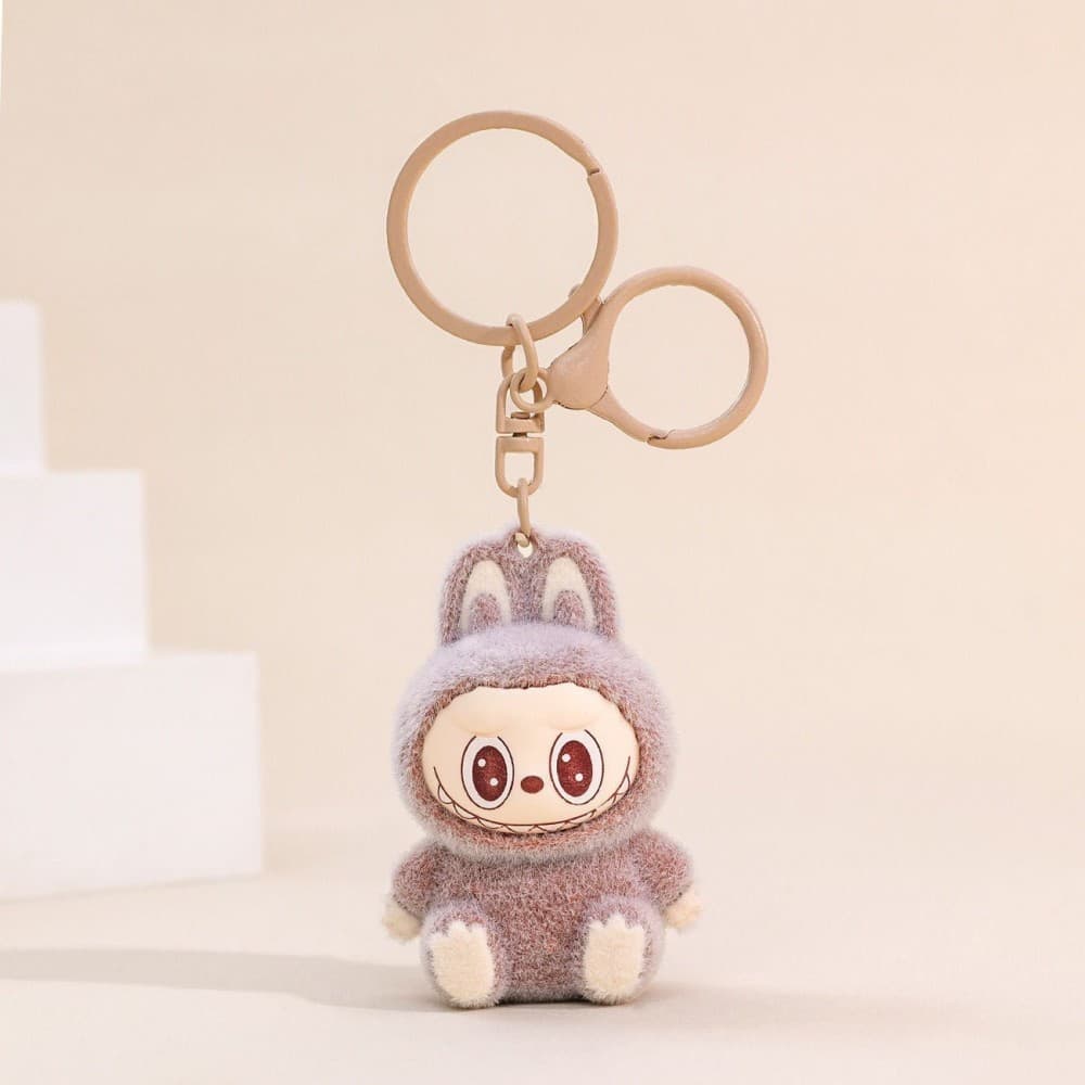 Brown Plush Toy Key Ring