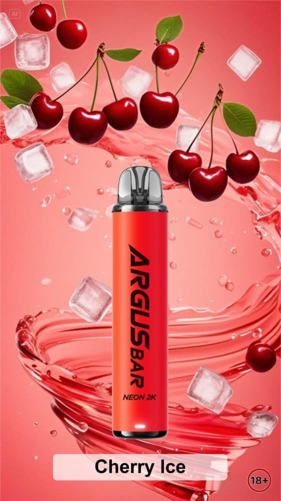 Cherry Ice Argus Bar Neon 2000 Prefilled Pod Kit