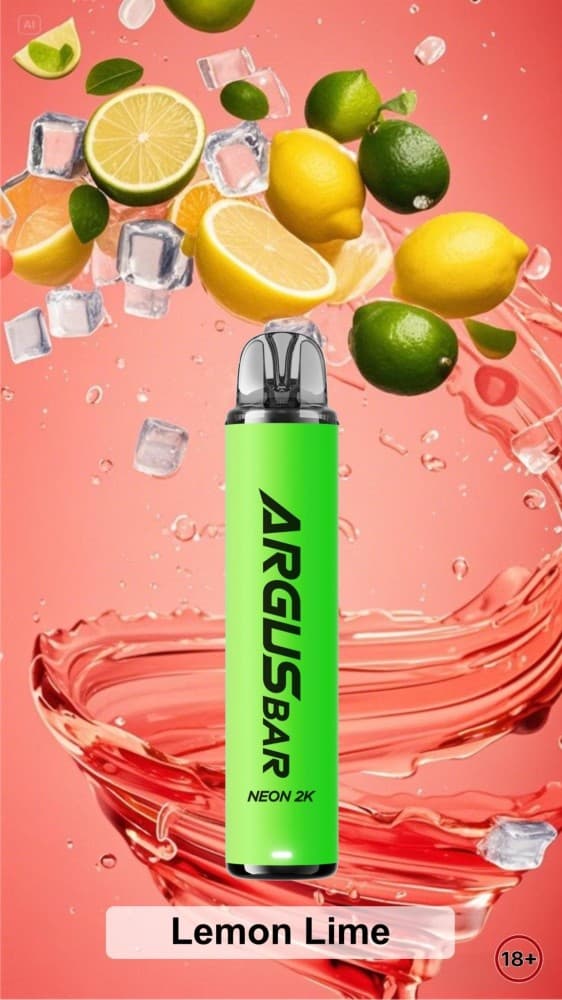 Lemon Lime Argus Bar Neon 2000 Prefilled Pod Kit