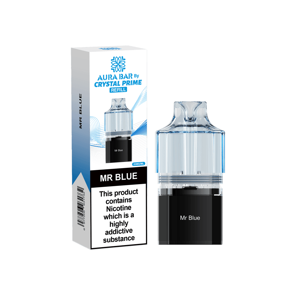 Mr Blue Crystal Prime Aura Bar 10k Replacement Pods