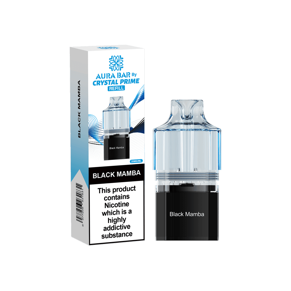 Black Mamba Crystal Prime Aura Bar 10k Replacement Pods Box of 5