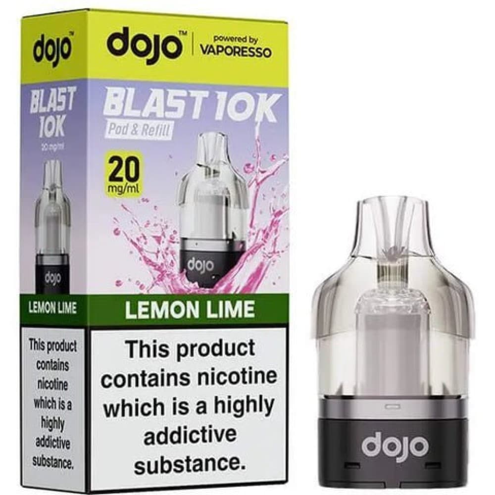Lemon Lime Vaporesso Dojo Blast 10K Prefilled Pods - Pack of 5