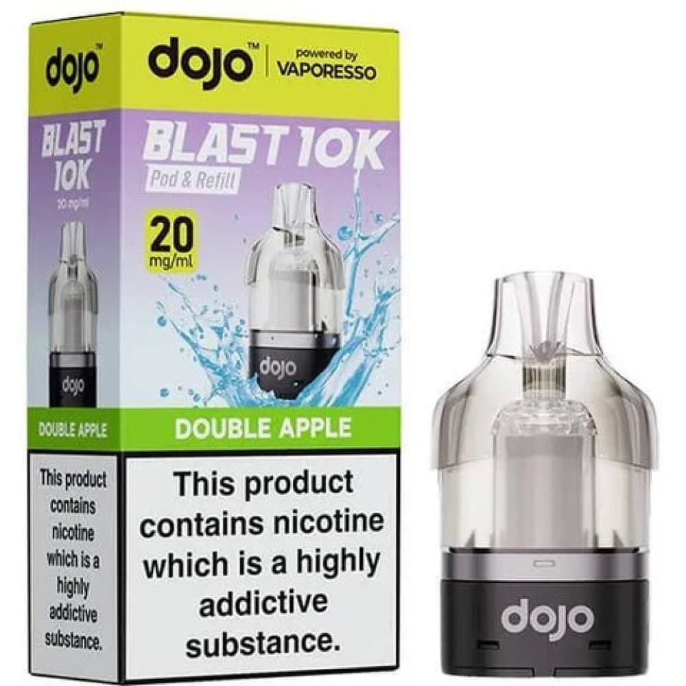 Double Apple Vaporesso Dojo Blast 10K Prefilled Pods - Pack of 5
