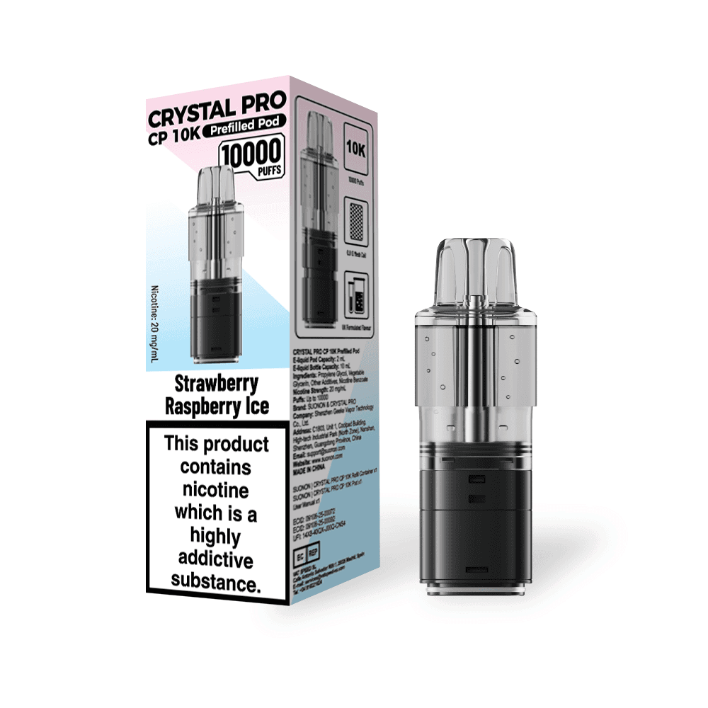 Strawberry Raspberry Ice Crystal Pro CP 10k Replacement Pods