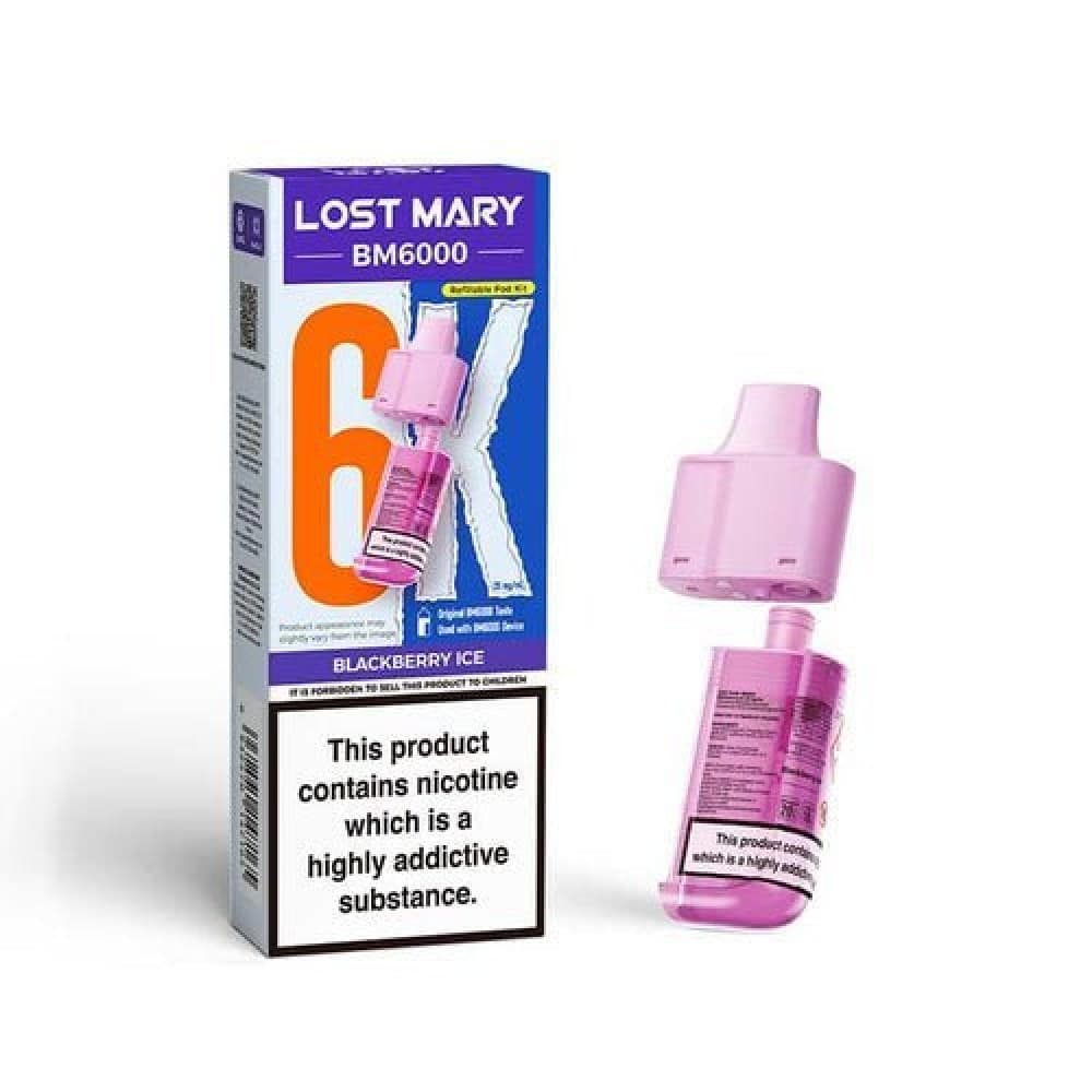 Blackberry Ice Lost Mary BM6000 Prefilled Pods