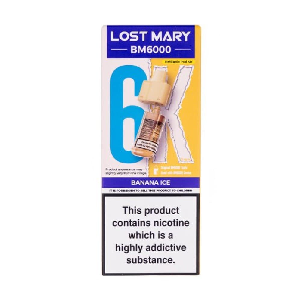 Banana Ice Lost Mary BM6000 Prefilled Pods