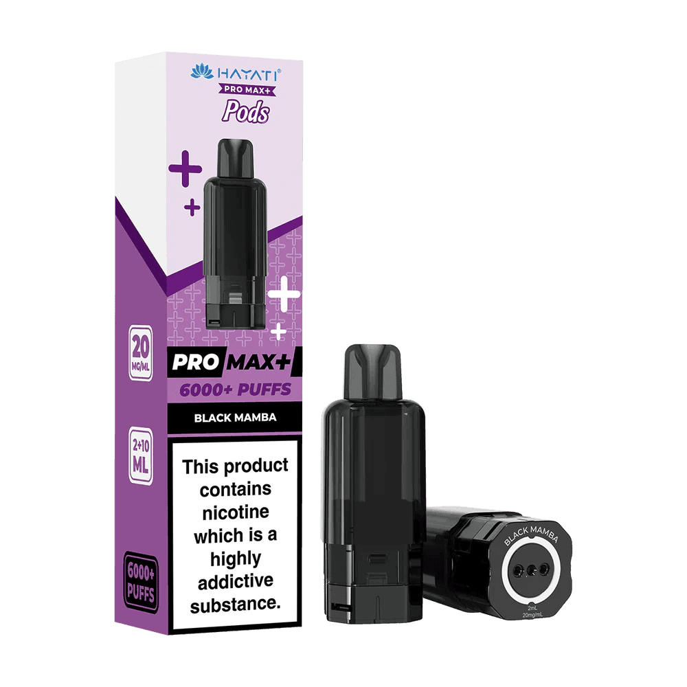Black Mamba *New* / 20mg Hayati Pro Max Plus 6000 Prefilled Pods - Box of 5