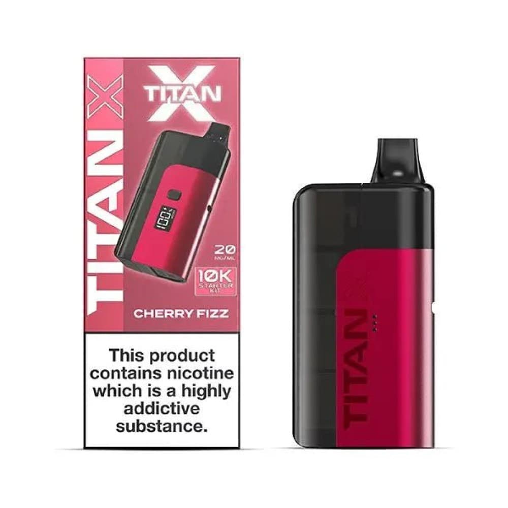Cherry Fizz Titan 10000 X Pre-filled Vape Pod Kit