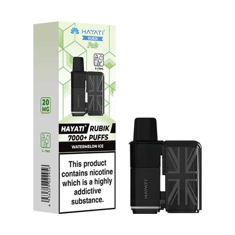 Watermelon Ice Hayati Rubik 7000 Replacement Pods Box of 5
