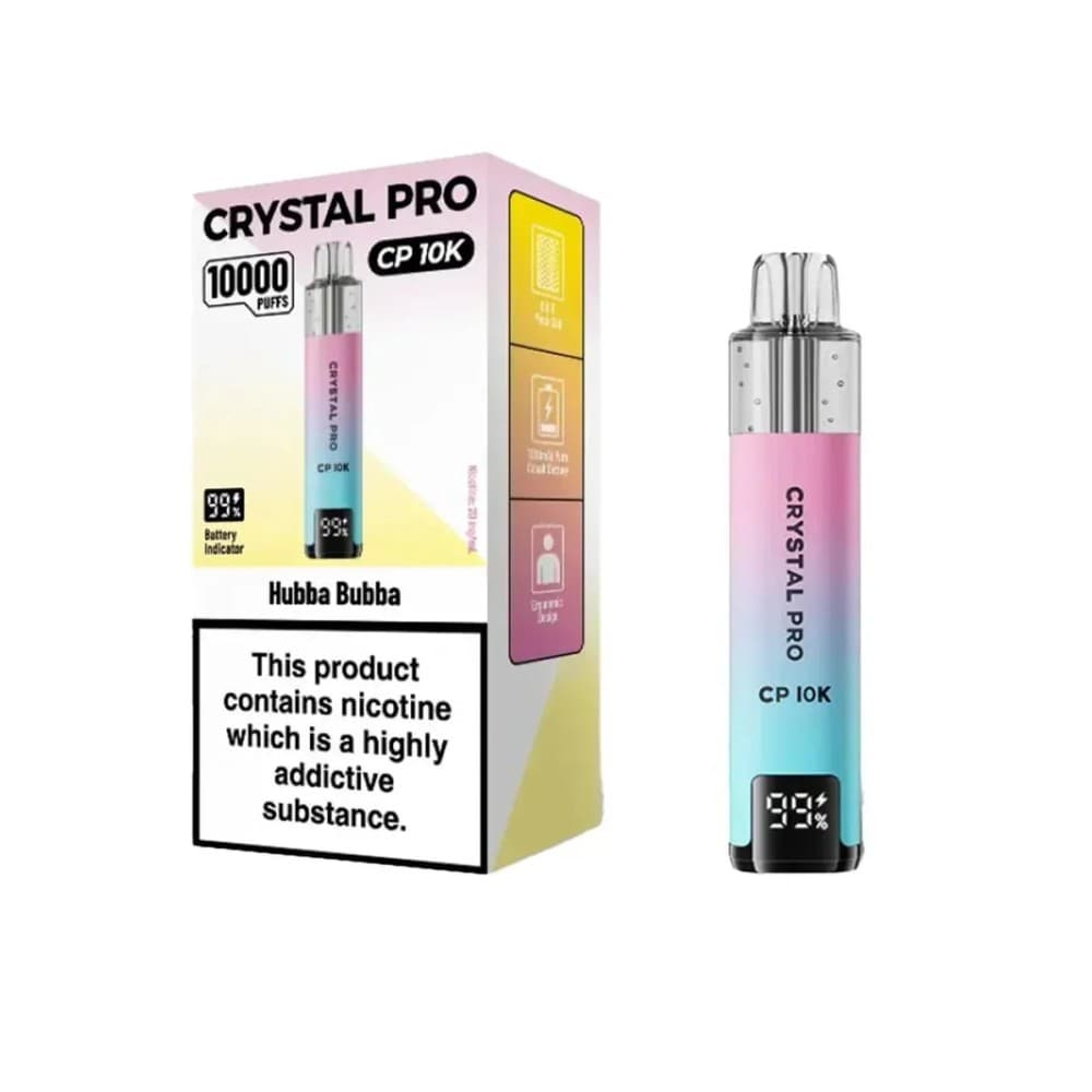 Hubba Bubba Crystal Pro CP10000 Prefilled Pod Kit Box of 5