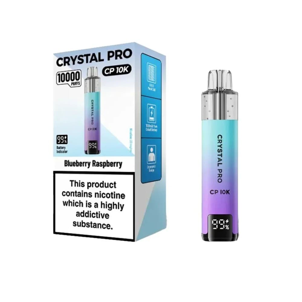 Blue Raspberry Crystal Pro CP10000 Prefilled Pod Kit Box of 5