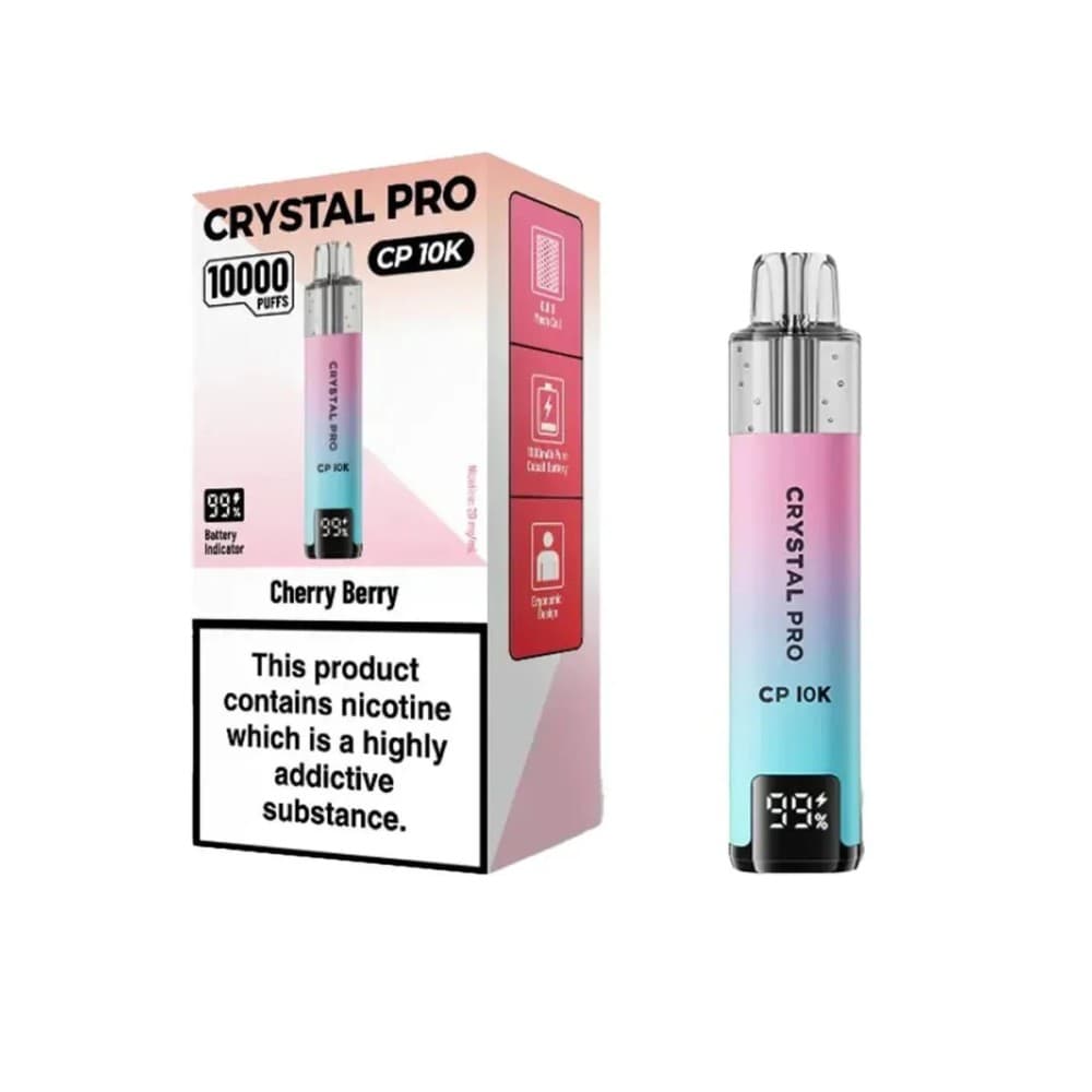 Cherry Berry Crystal Pro CP10000 Prefilled Pod Kit Box of 5