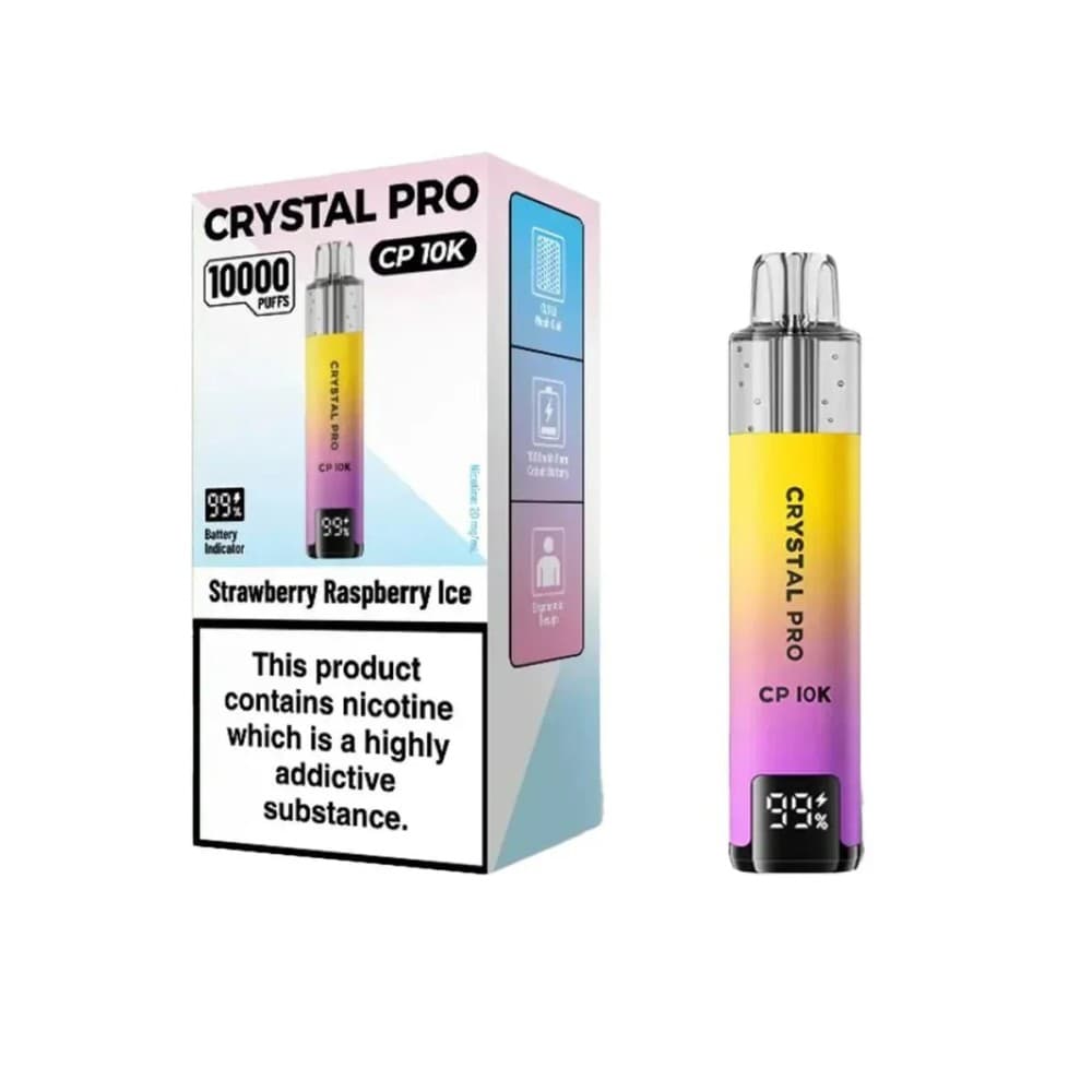 Strawberry Raspberry Ice Crystal Pro CP10000 Prefilled Pod Kit Box of 5