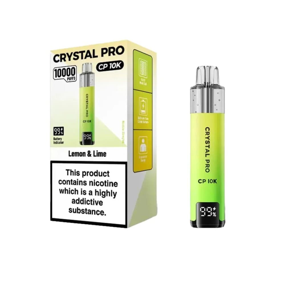 Lemon Lime Crystal Pro CP10000 Prefilled Pod Kit Box of 5