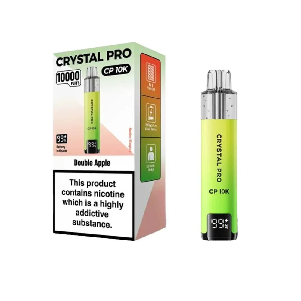 Double Apple Crystal Pro CP10000 Prefilled Pod Kit Box of 5