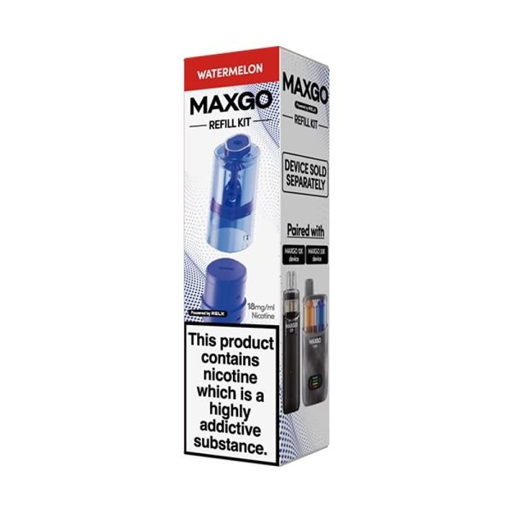 Watermelon Relx Maxgo 33k & 12k Replacement Pods Pack of 5