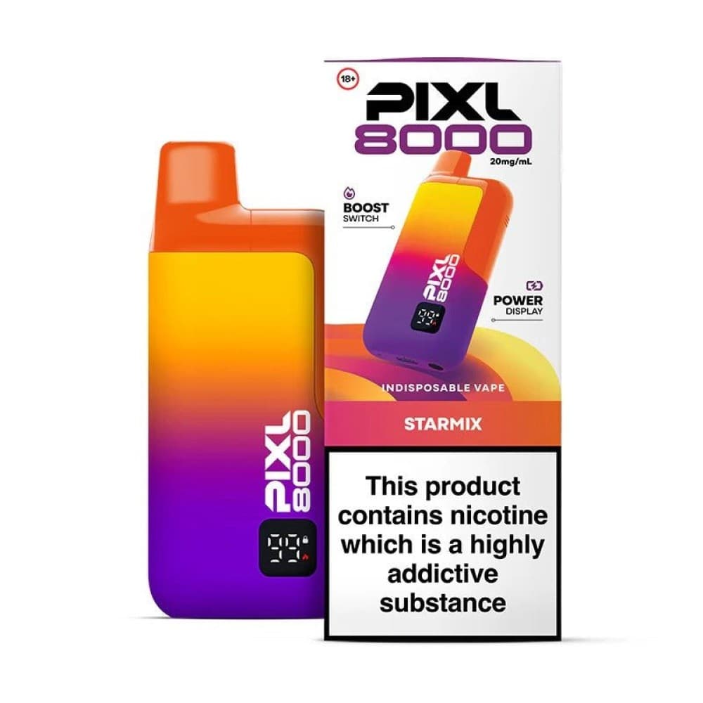 Starmix PIXL 8000 Prefilled Pod Vape Kit - Box of 5