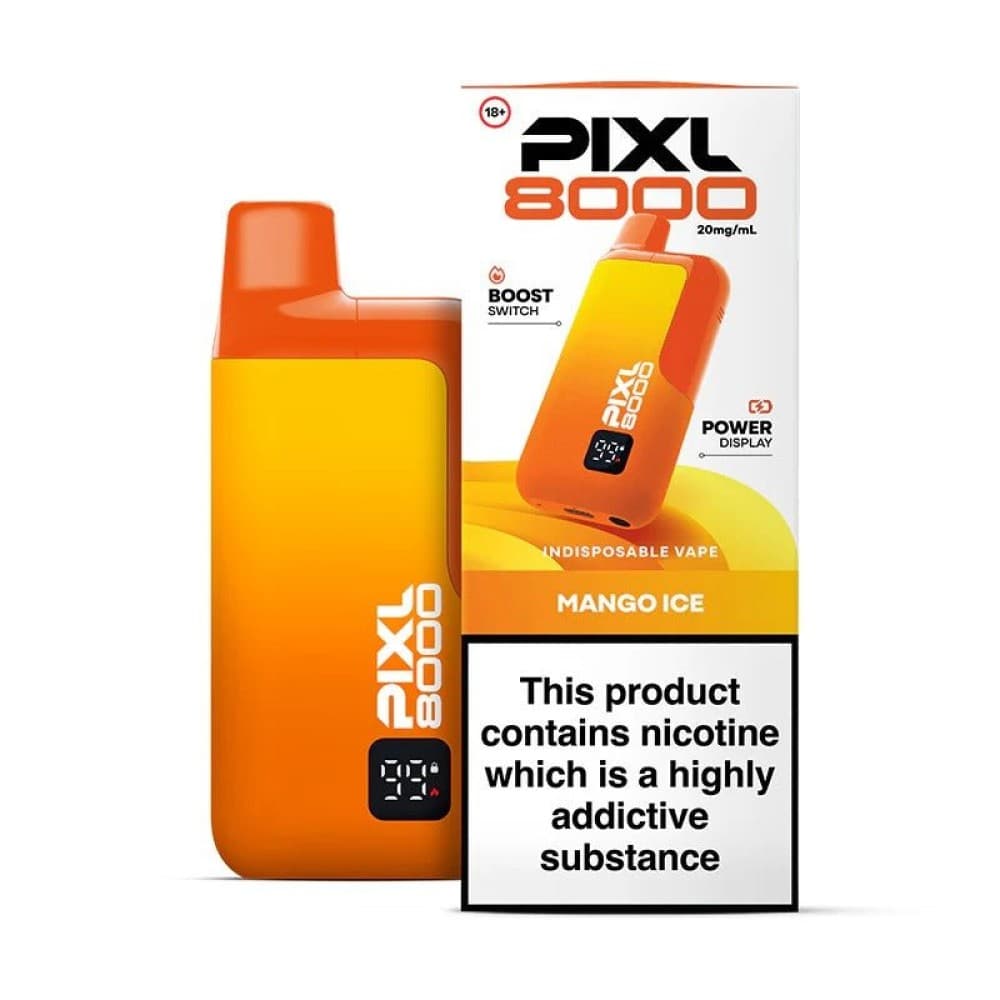 Mango Ice PIXL 8000 Prefilled Pod Vape Kit - Box of 5