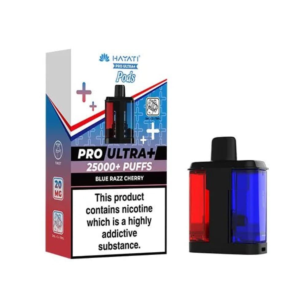 Blue Razz Cherry Hayati Pro Ultra Plus 25000 Replacement Pods
