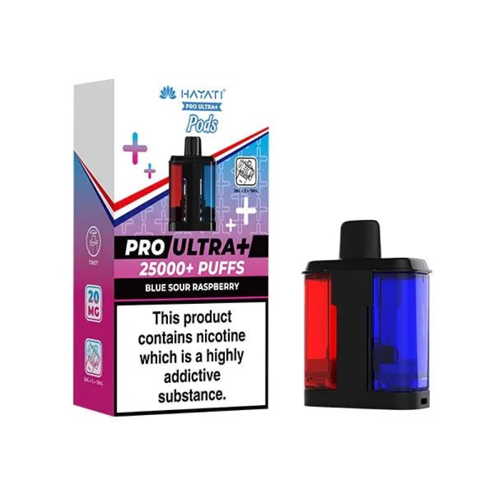 Blue Sour Raspberry Hayati Pro Ultra Plus 25000 Replacement Pods