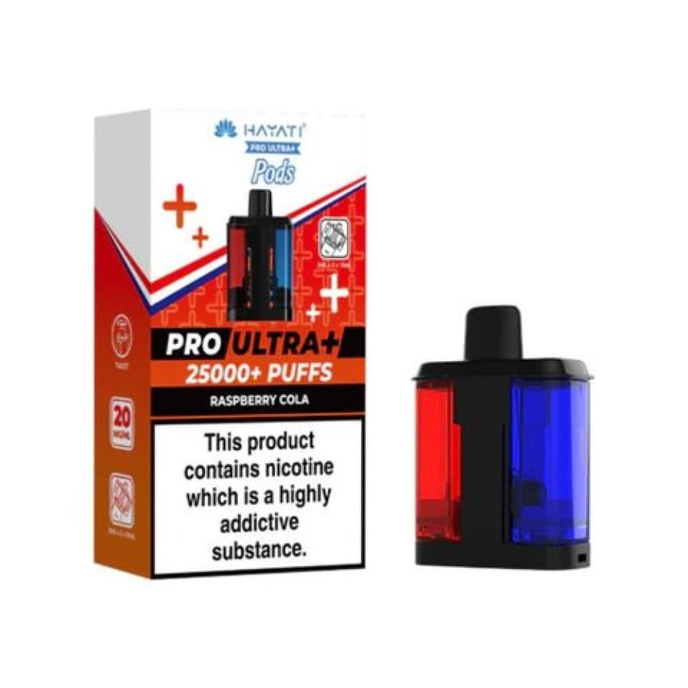 Raspberry Cola Hayati Pro Ultra Plus 25000 Replacement Pods