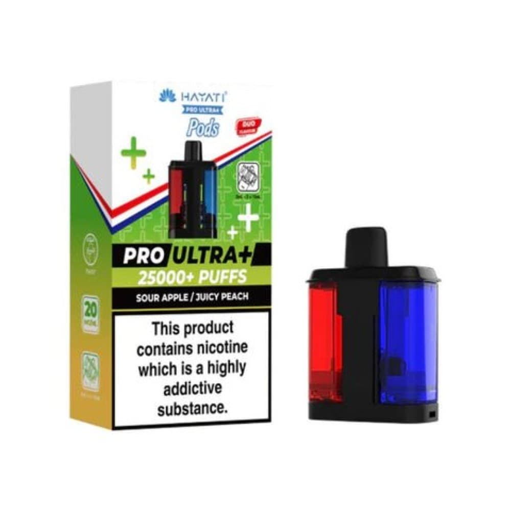 Sour Apple / Juicy peach Hayati Pro Ultra Plus 25000 Replacement Pods
