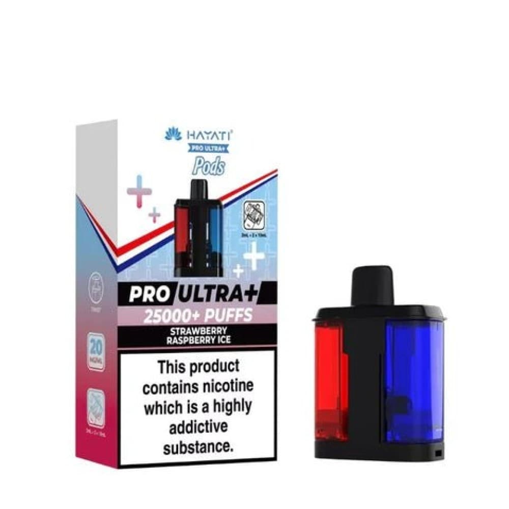 Strawberry Raspberry Ice Hayati Pro Ultra Plus 25000 Replacement Pods