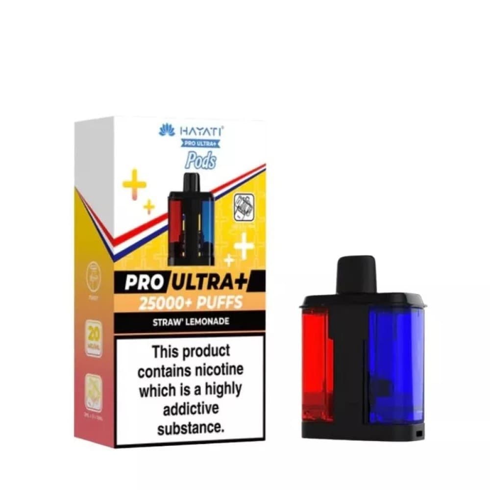 Straw Lemonade *New* Hayati Pro Ultra Plus 25000 Replacement Pods