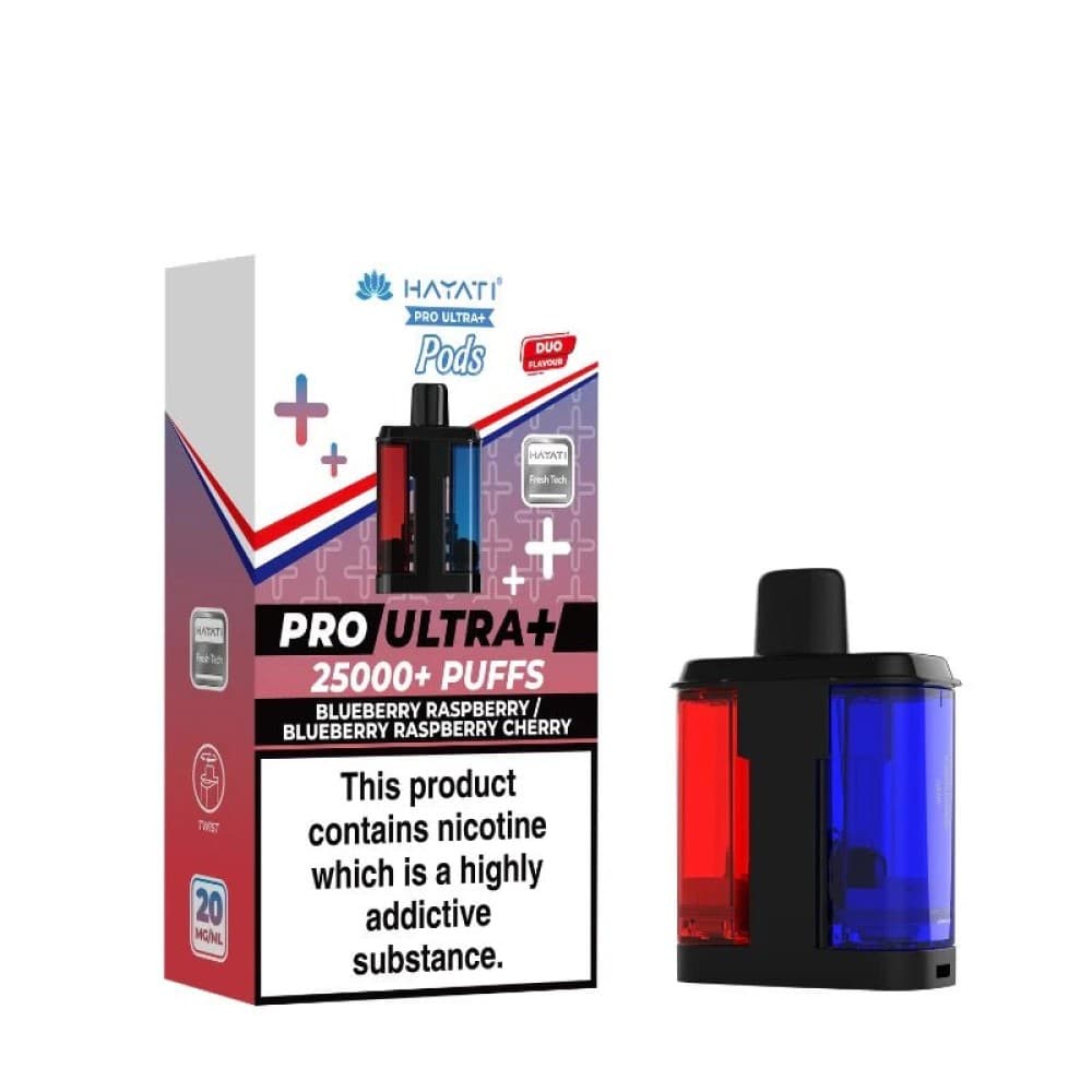 Blueberry Raspberry / Blueberry Raspberry Cherry *New* Hayati Pro Ultra Plus 25000 Replacement Pods