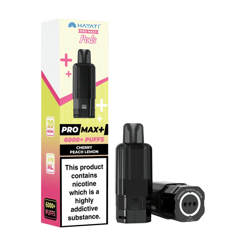 Cherry Peach Lemon *New* / 20mg Hayati Pro Max Plus 6000 Prefilled Pods