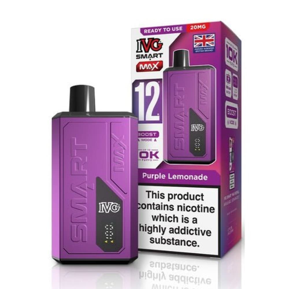 Purple Lemonade *New* IVG Smart Max 10k Prefilled Pod Vape Kit