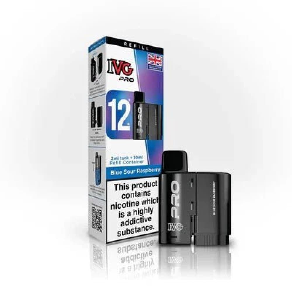 Blue Sour Raspberry IVG 12 Pro Replacement Pods - Pack of 5