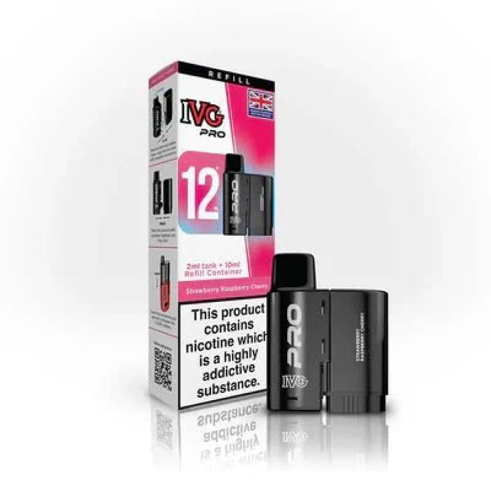 Strawberry Raspberry Cherry IVG 12 Pro Replacement Pods - Pack of 5