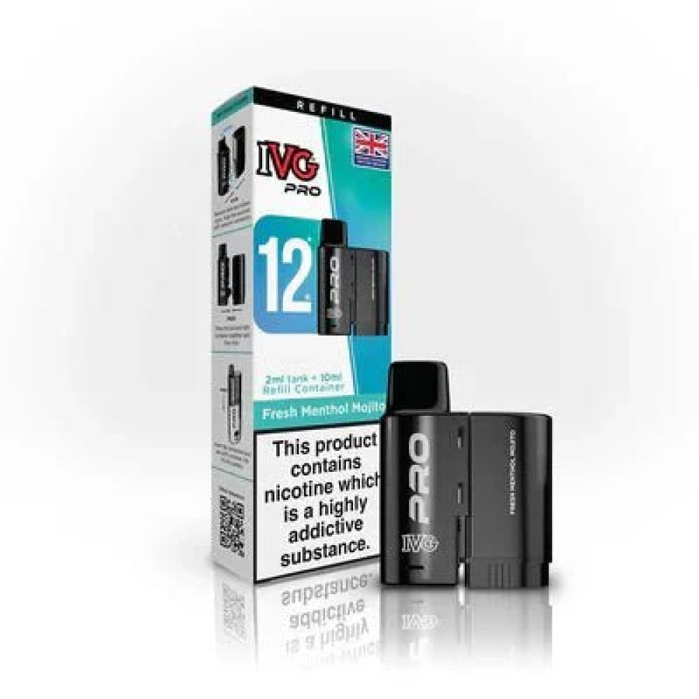 Fresh Menthol Mojito IVG 12 Pro Replacement Pods - Pack of 5