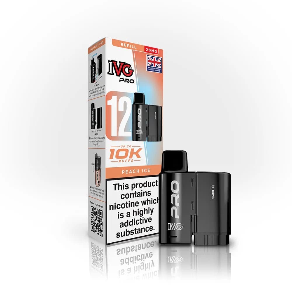 Peach Ice IVG 12 Pro Replacement Pods - Pack of 5