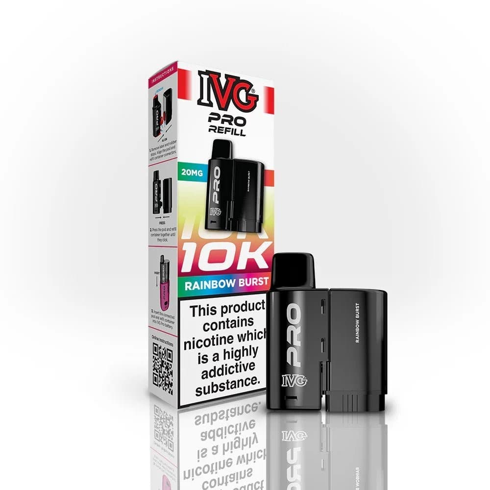 Rainbow Burst *New* IVG 12 Pro Replacement Pods - Pack of 5