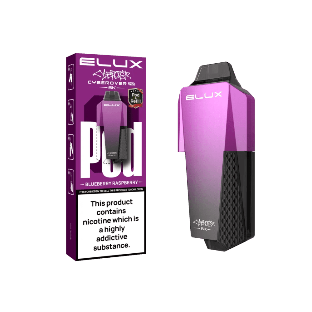 Blueberry Raspberry Elux Cyberover 6K Replacement Pods