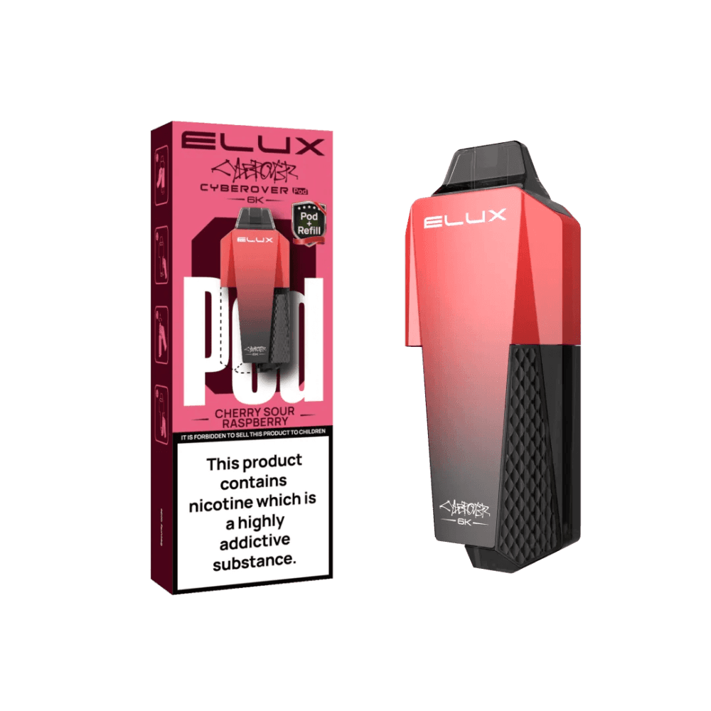 Cherry Sour Raspberry Elux Cyberover 6K Replacement Pods