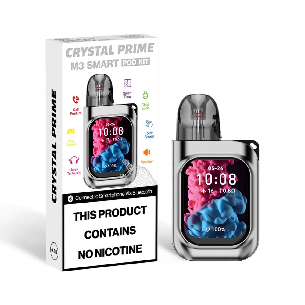 Silver Crystal Prime M3 Smart Pod Kit