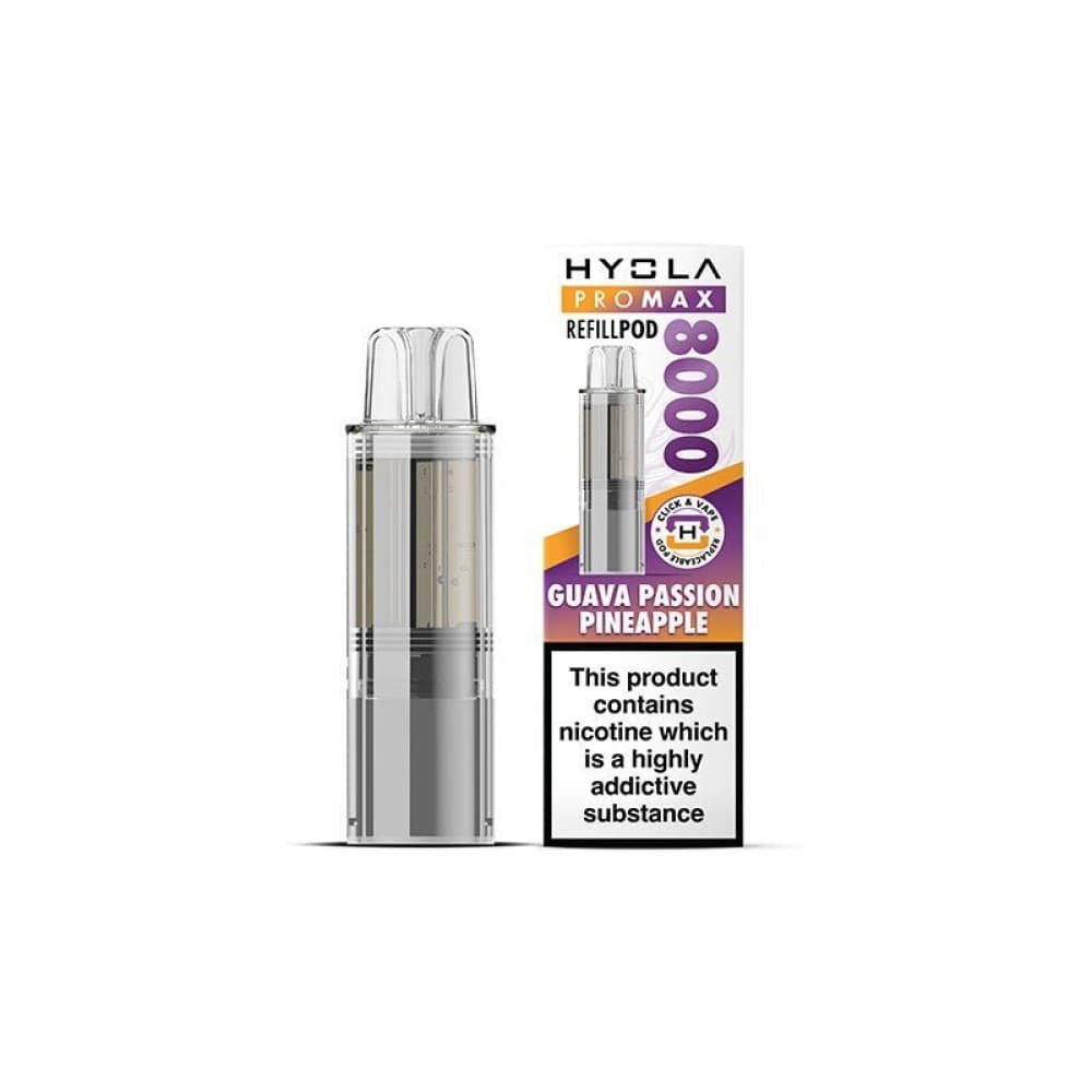 Guava Passion Pineapple Hyola Pro Max 8000 Replacement Pods Pack of 5