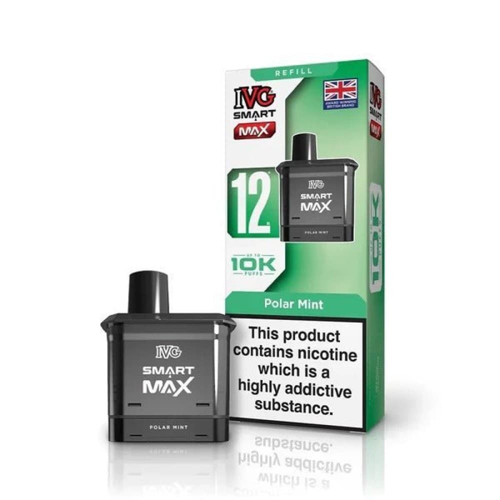 Polar Mint IVG Smart Max 10k Prefilled Refill Pods Pack of 5