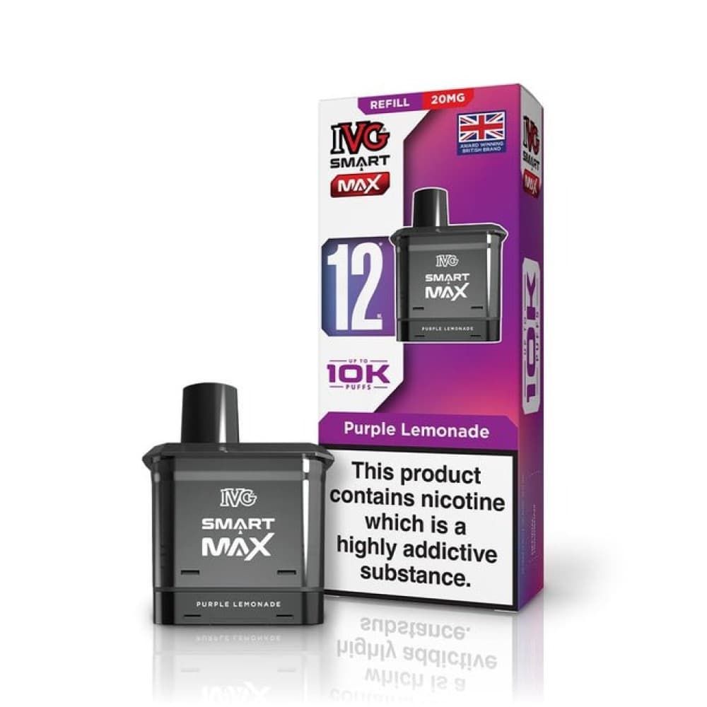 Purple Lemonade *New* IVG Smart Max 10k Prefilled Refill Pods Pack of 5