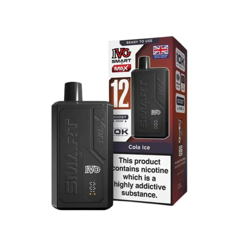 Cola Ice IVG Smart Max 10k Prefilled Pod Vape Kit Box of 5