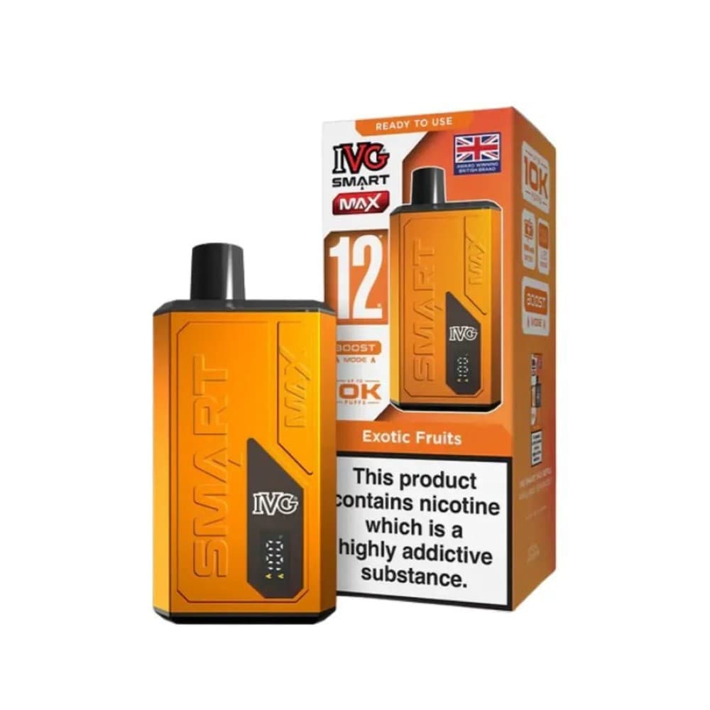 Exotic Fruits IVG Smart Max 10k Prefilled Pod Vape Kit Box of 5