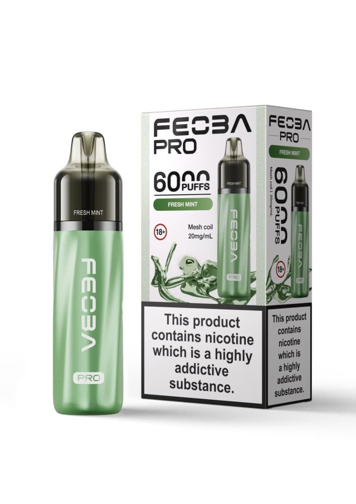 Fresh Mint Feoba Pro 6000+ Prefilled Pod Vape Kit