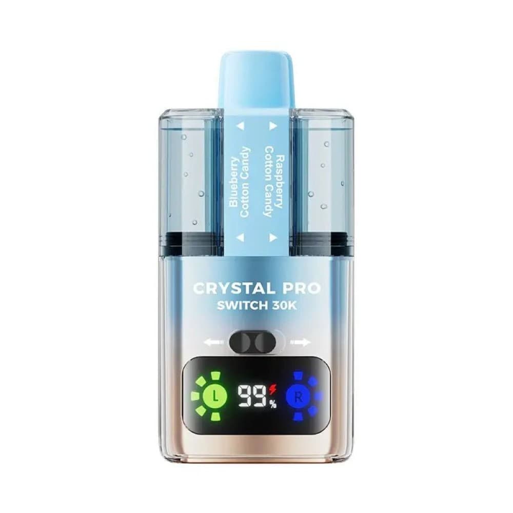 Blueberry Cotton Candy/Raspberry Cotton Candy Crystal Pro Switch 30k Prefilled Pod Vape Kit
