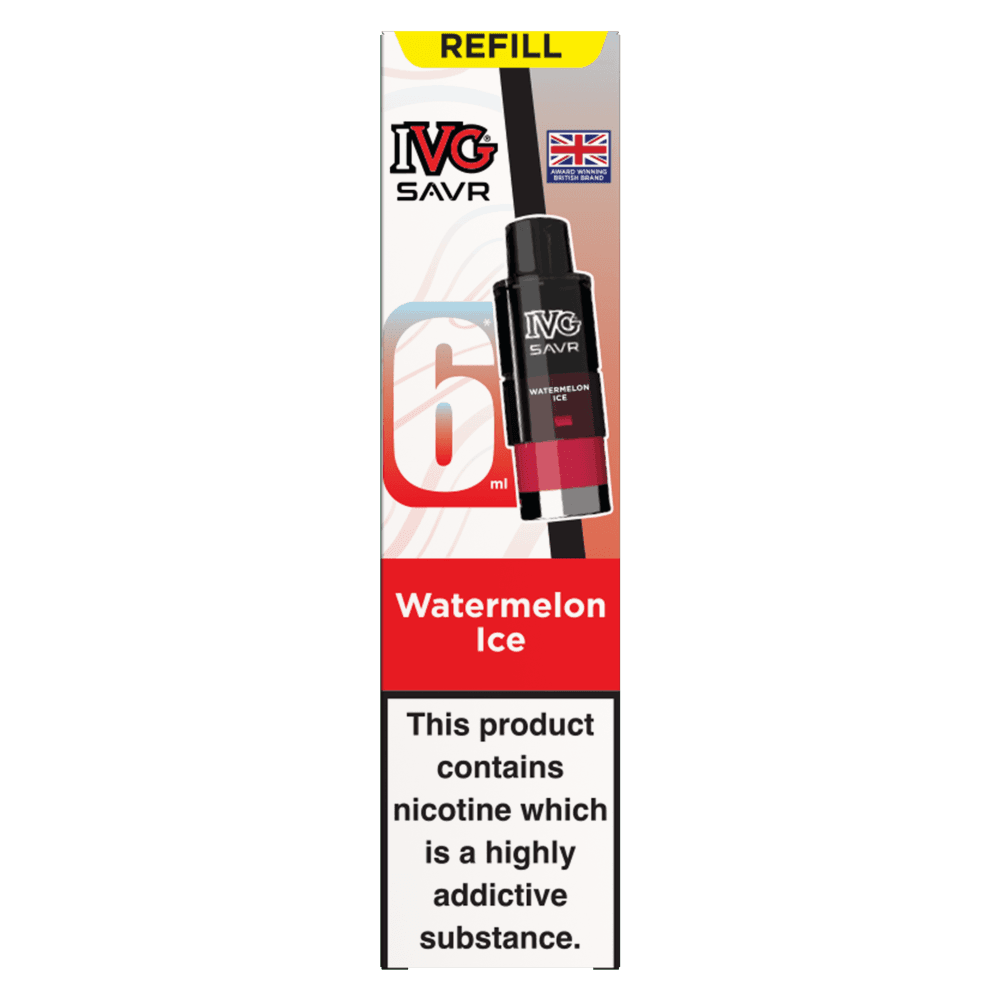 Watermelon Ice IVG SAVR 3000 Replacement Pods Box of 5